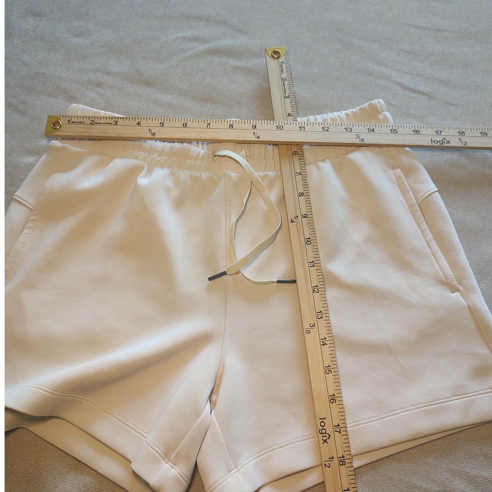 Member's Mark Luxe Short Cream Off-White Modal Blend Drawstring Shorts Womens M